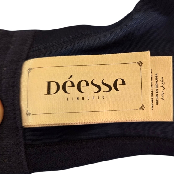 Deesse Pink Bra With Purple Lace Size 38D - Picture 6 of 6